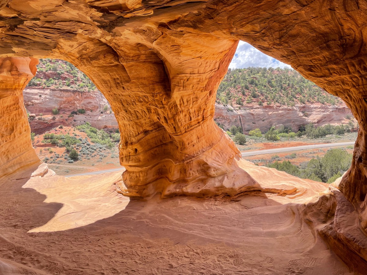 The Kanab Sand Caves, a cool stop on highway 89, Utah