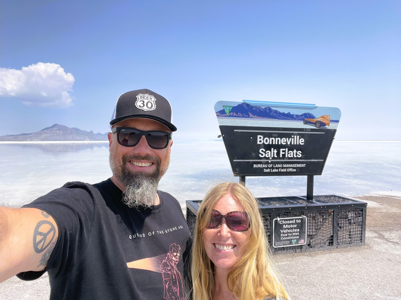 The Bonneville Salt Flats, Utah